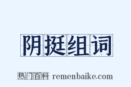 阴挺组词是什么意思的图片